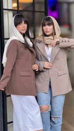 مانتو کتی یقه انگلیسی كد 1339